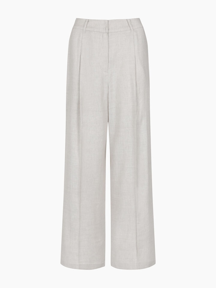 TROUSERS - sisley k high-waisted trousers - Beige | Sisley K image number 1